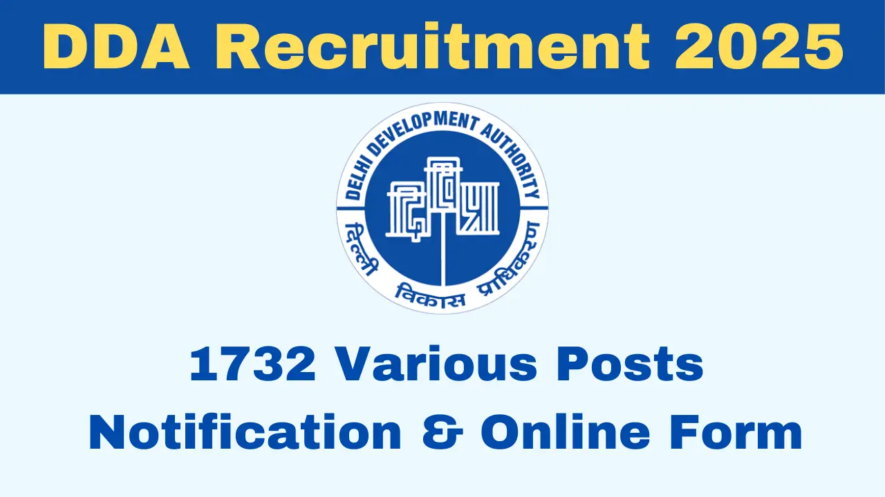 DDA Recruitment 2025