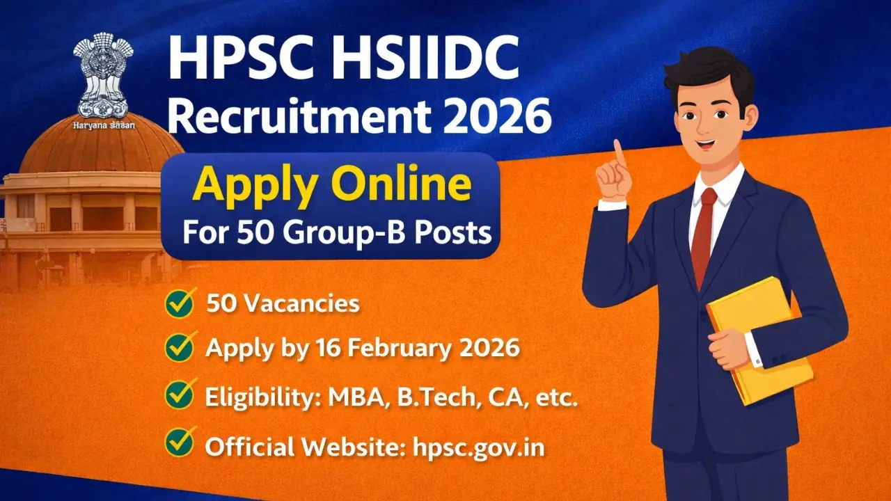 HPSC HSIIDC Group B Recruitment 2026 Advt 5 To 17