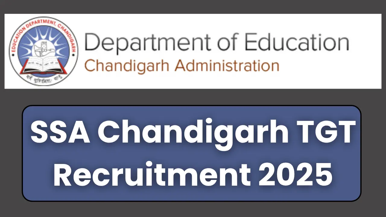 SSA Chandigarh TGT Recruitment 2025