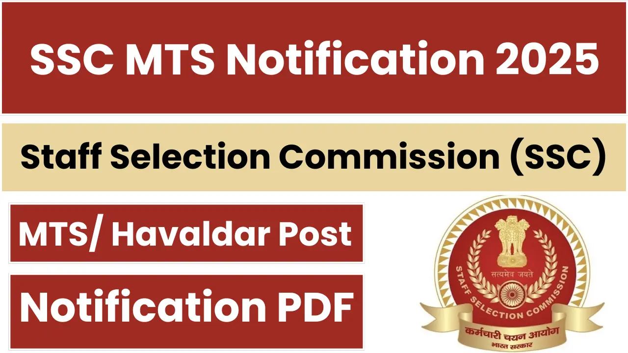 SSC MTS Notification 2025